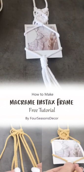 Macrame Polaroid Hanger, Polaroid Hanger, Macrame Kids Room, Polaroid Pictures Display, Polaroid Diy, Instax Frame, Instax Photos, Frame Hangers, Kids Rooms Diy