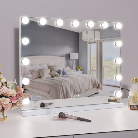 Hollywood Vanity Mirror, Hollywood Vanity, Hollywood Mirror, Makeup Mirror With Lights, Room Makeover Bedroom, Room Makeover Inspiration, Metal Mirror, Room Inspiration Bedroom, Room Ideas Bedroom