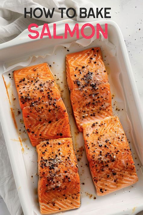 How To Bake Salmon In Oven In Foil, Cooking Salmon With Skin On, Salmon With Skin Recipes Baked, Best Oven Salmon Recipe, How To Fix Salmon, Oven Roasted Salmon Recipes, Oven Baked Salmon Bites, Salmon In Oven Recipes, How To Cook Salmon On The Stove