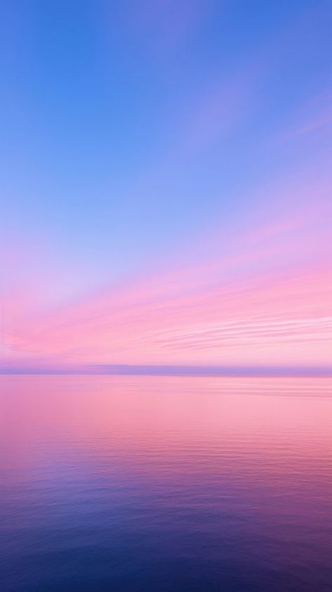 Blue ocean pink sky landscape outdoors horizon. | free image by rawpixel.com Blue Background Nature, Wave Iphone Wallpaper, Pink Sky Landscape, Pink And Blue Sunset, Pink And Blue Aesthetic, Pink Blue Aesthetic, Pink And Purple Sky, Pink And Blue Wallpaper, Pink And Blue Sky