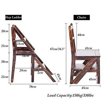 Wooden Step Ladder Chair, Fold Chair Design, Library Chair Ladder, Folding Ladder Chair, Chair Step Stool, Ladder Chair Plans Diy Projects, Chair Step Ladder, Library Step Chair, Library Ladder Chair