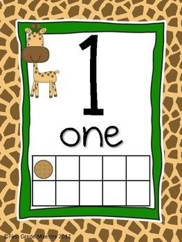 Number Posters Cards 0-20 Giraffe Theme with Giraffe on Each Slide Giraffe Decorations For Classroom, Giraffe Decorations, Decorations For Classroom, Giraffe Room, Giraffe Theme, Jungle Theme Classroom, Welcome To Class, Abc Cards, Lead Teacher