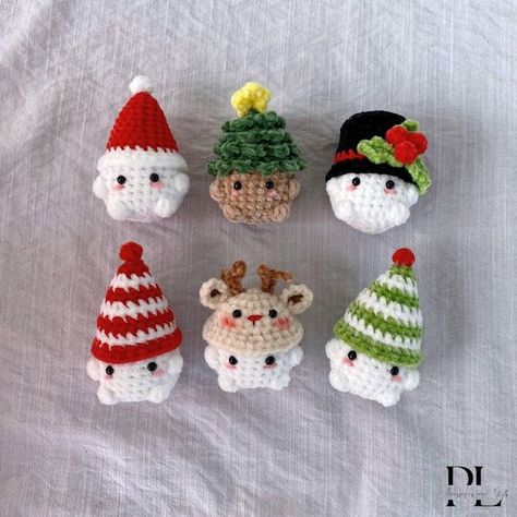 Crochet Themed Christmas Mushroom Chunky, Amigurumi Christmas Mini Chonky, Crochet Mushroom Boi Stuffed Plushie, Crochet Christmas Decor Crochet toys patterns free amigurumi #crochettoyspatternsfreeamigurumi #crochet #crochettoy #crochetpattern #crochetpatterns 1.471 Christmas Mini Decorations, Christmas Crochet Room Decor, Things To Crochet Christmas, Crochet Things For Christmas, Christmas Crochet Arigumi, Cute Christmas Decoration, Crochet For Birthday Gift Ideas, Chunky Yarn Projects Christmas, Christmas Gifts Crochet Ideas