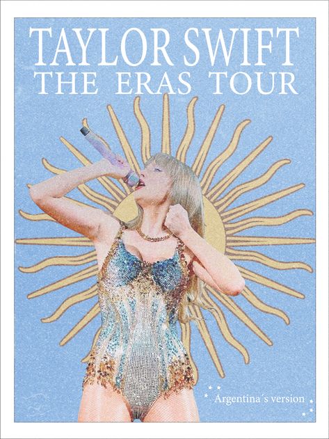 Taylor Swift "the eras tour" poster (Argentine´s version) Eras Tour Logo, Taylor Swift Poster Aesthetic, Taylor Swift Eras Tour Poster, The Eras Tour Aesthetic, Eras Poster, The Eras Tour Poster, Taylor Poster, Eras Tour Poster, Minimalist Art Deco