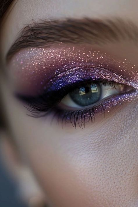 Fun Glitter Makeup, Lips Gua Sha, Monochromatic Eye Makeup, Monochromatic Eyeshadow, Plump Lips Tutorial, Dehya Cosplay, Gua Sha Tutorial, Glitter Eyeshadow Makeup, Mom And Newborn