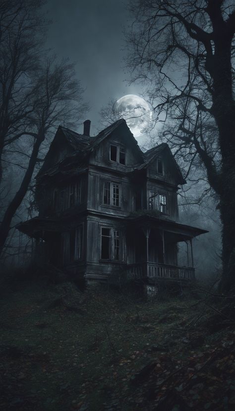 Old House Aesthetic Dark, Creepy House Drawing, Creepy Mansion, Haunting Photography, Horror Castle, Haunted House Pictures, Haunted House Drawing, Halloween Imagem, Haunted Cemetery