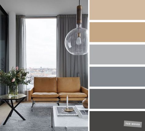 The best living room color schemes - Neutral and grey color palette - Fabmood | Wedding Colors, Wedding Themes, Wedding color palettes Good Living Room Colors, Color Palette Living Room, Indian Living Rooms, Beige Living Rooms, Hemma Diy, Living Room Color Schemes, Grey Color Palette, Grey Color Scheme, Room Color Schemes