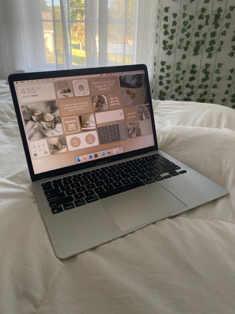 #vanillagirl #macbookdesktop #aesthetic #widgets White Laptop Aesthetic, Macbook Aesthetic Widgets, Macbook Widgets Aesthetic, Macbook Widgets, Macbook Aesthetic, Laptop Aesthetic, Aesthetic Widgets, White Laptop, Macbook Desktop