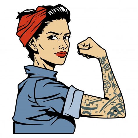 Colorido hermoso fuerte pin up girl | Free Vector #Freepik #freevector #mujer #chica #caracter #camisa Mechanic Girl, Tattoo Pin Up, Girl Mechanics, Girl Vector, Pop Art Women, Pin Up Tattoos, Rosie The Riveter, Woman Drawing, Poster Retro