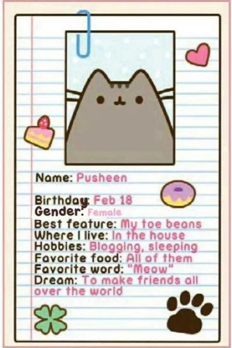 Pusheen, A Cat, Kawaii