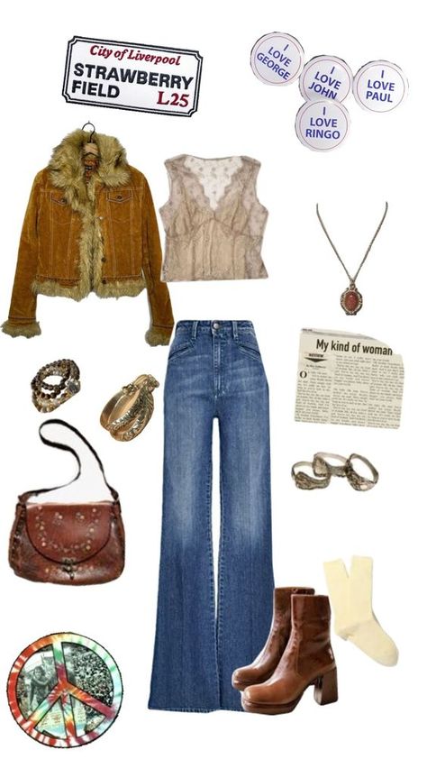 Hippie 60s Outfits, Fall24 Fashion, 60s Outfits Aesthetic, Fall Outfits Hippie, 60s Hippie Outfits, 60s Hippie Fashion, Hippie Clothes 70s, 70s Hippie Outfits, Hippie Outfits 70s