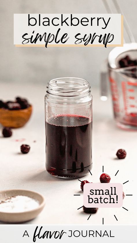 Blackberry Simple Syrup Blackberry Syrup For Drinks, Blackberry Liqueur Recipes, Blackberry Syrup Recipe, Blackberry Simple Syrup, Simple Syrup Recipe, Eagle Brand Milk, Syrup Recipes, Blackberry Syrup, Ranch Ideas