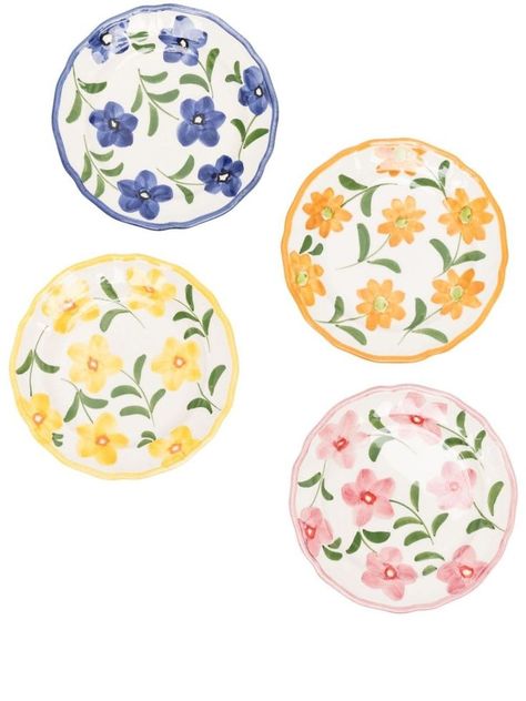 Ceramics Bowls Designs, Handmade Pottery Plates, Plates Handmade, Hand Painted Dishes, Painted Ceramic Plates, Diy Pottery Painting, Clay Plates, Ceramic Dinnerware Set, Cerámica Ideas