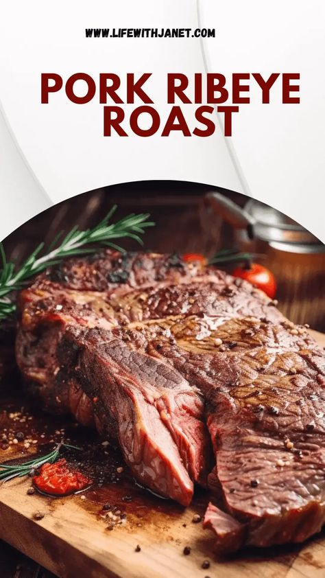 Master the art of roasting with this comprehensive guide on Pork Ribeye Roast. Tender, juicy, and bursting with flavor every time! Pork Loin Ribeye Roast Recipe Crockpot, Pork Rib Eye Roast Recipes, Boneless Pork Ribeye Roast Recipes, Pork Ribeye Roast Recipes Crockpot, Ribeye Pork Roast Recipes, Pork Loin Rib Roast Recipes, Pork Rack Roast Recipes, Pork Prime Rib Roast, Pork Ribeye Roast Recipes