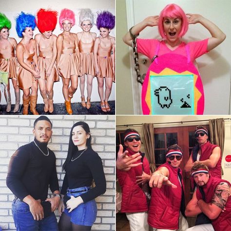 100+ Halloween Costume Ideas Inspired by the '90s Creative 90s Costumes, Pop Culture Icon Costume Ideas, 90s Diy Outfits Costume Ideas, 90s Characters Costumes, Pop Culture Dress Up Ideas, 90s Group Costumes, Halloween 90s Costumes, 90s Costumes Women, 90s Theme Halloween Costumes