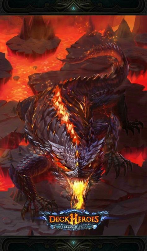 Fire Lizard Fire Lizard Fantasy Art, Fire Lizard, Deck Heroes, Fantastical Creatures, Tower Of Power, Legendary Dragons, Creatures Art, Dnd Monsters, Giant Monsters