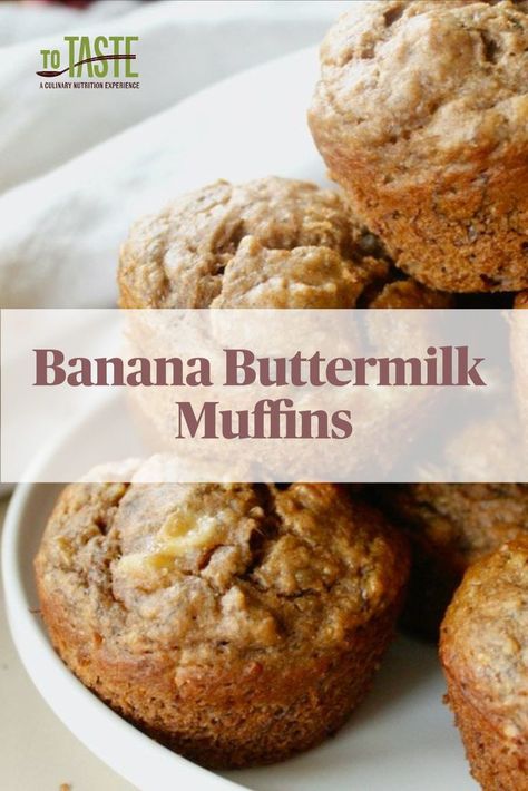 Banana Buttermilk Muffins, Buttermilk Banana Muffins, Banana Nut Bread Muffins, Moist Banana Muffin Recipe, Fluffy Banana Muffins, Banana Almond Muffins, Best Banana Muffin Recipe, Buttermilk Banana Bread, Buttermilk Muffins