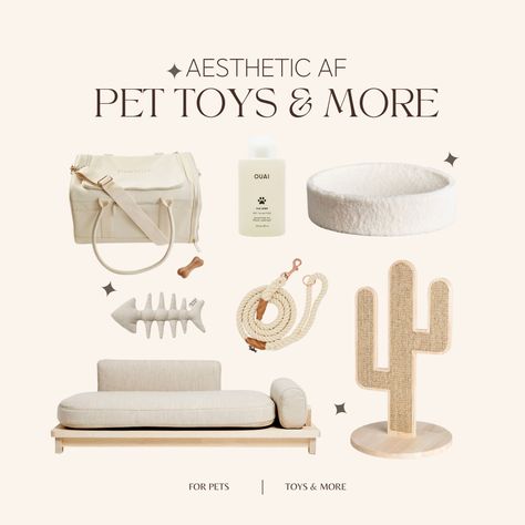 Pet Aesthetic Dog, Aesthetic Puppy Supplies, Aesthetic Dog Toys, Aesthetic Dog Stuff, Aesthetic Dog Supplies, Cat Room Decor, Dog Finds, Stylish Dog Beds, Mom Is The Best