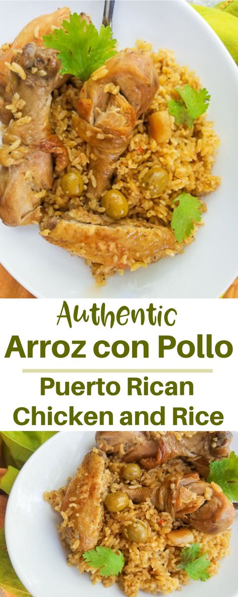 Puerto Rican Chicken And Rice, Stewed Beans, Puerto Rican Chicken, Habichuelas Guisadas, Recetas Puertorriqueñas, Puerto Rican Cuisine, Puerto Rican Dishes, Puerto Rico Food, Pollo Guisado