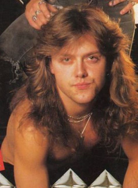 Lars Ulrich 80s, 80s Metal, Lars Ulrich, 80s Hair, Kirk Hammett, Luscious Hair, Hair Cut, Metal Bands, Music Bands