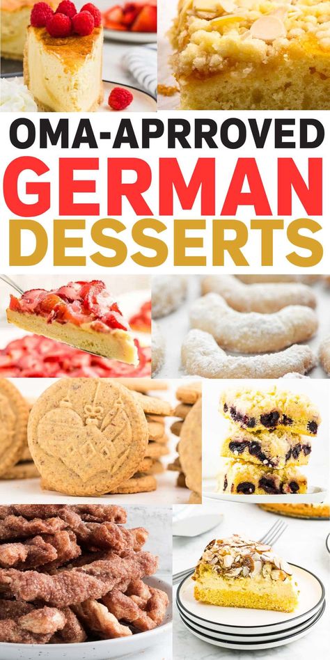 Step into the comfort of Oma's kitchen with these classic German desserts. Perfect for holiday gatherings or casual weekends, these treats are a trip down memory lane. CheerfulCook #GermanDesserts #Oma #Traditional #Germanrecipes #oldfashioned #authentic #easy