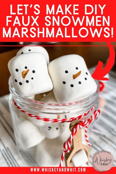 10 ADORABLE Christmas Baking DIYS How to make fake marshmallows and gingerbread cookies for decor! - Whiskey & Whit How To Make Faux Gingerbread Cookies, How To Make Faux Marshmallows Diy, Faux Biscuits Diy, How To Make Fake Bakes, Diy Marshmallow Decor, Marshmallow Christmas Crafts, How To Make Faux Marshmallows, How To Make Fake Marshmallows Diy, Faux Marshmallow Decor