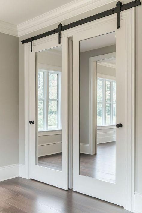 Mirror closet door makeover