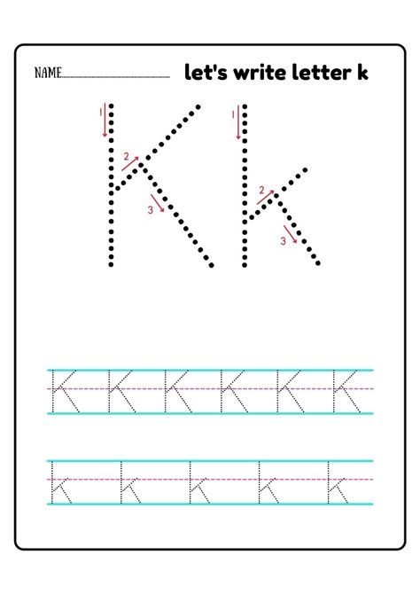 Lower Case K Handwriting Worksheets K Handwriting, Lower Case K, Finger Spaces, Practice Writing, Handwriting Worksheets, Tracing Worksheets, Letter K, Lower Case, Writing Practice