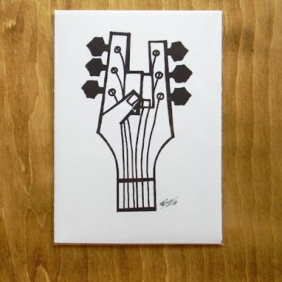 Dowdy Studio Shape Printables, Muzică Rock, Music Doodle, Guitar Drawing, Funny Ideas, Music Drawings, Music Crafts, Rock Hand, Music Illustration