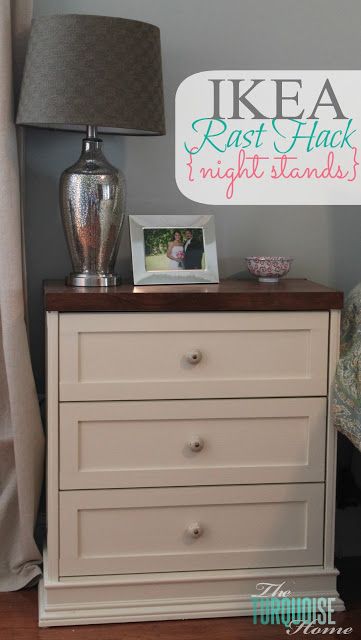 LOVE this plain IKEA Rast dresser all fancied up! {IKEA Rast Hack} Ikea Latt, Ikea Rast Dresser, Ikea Rast Hack, Decor Ikea, Ikea Hackers, Ideas Hogar, Furniture Hacks, Ikea Diy, Ikea Furniture