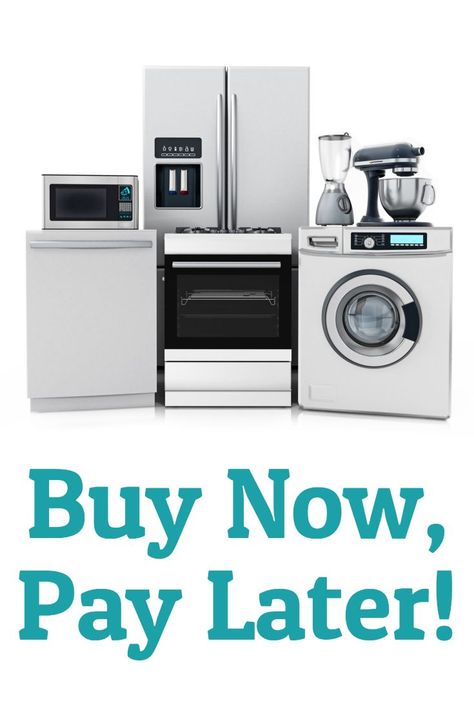 Buy Appliances Now, Pay Later #refrigerator #dishwasher #stove #washer #dryer #mixer #appliances #kitchen #microwave #blender #oven #buynowpaylater Washers And Dryers, Kitchen Microwave, Home Appliance Store, Appliances Kitchen, Canned Beans, Stove Oven, Pinterest Party, Home Appliance, Whole Grains