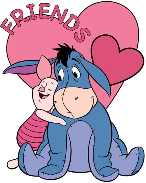 Eeyore Images, Valentine Drawing, Valentine Cartoon, Valentines Day Cartoons, Tigger Winnie The Pooh, Piglet Eeyore, Valentines Day Drawing, Disney Clipart, Winnie The Pooh Pictures