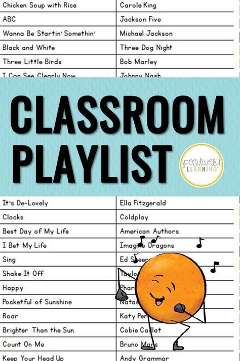 These are our first grade favorite songs for the classroom! We play them during independent work time and it's added such a nice vibe to our community. You'll enjoy the songs on the playlist, too! From Positively Learning Blog #musicintheclassroom #songsforlearning Classroom Playlist, Kindergarten Graduation Ideas, Transition Songs, Classroom Songs, The Playlist, Positive Learning, Work Time, Independent Work, Kindergarten Graduation