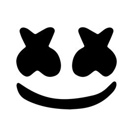 Marshmello Face Stencil Marshmello Face, Marshmallow Face, Marshmello Dj, Marshmello Wallpapers, Free Stencils Printables, Face Stencils, Dj Art, Stencils Printables, Free Stencils