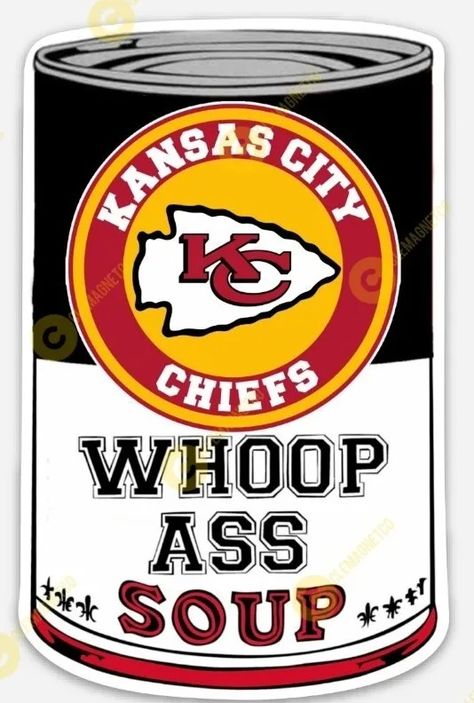 Kansas City Chiefs Soup STICKER - KC Mahomes Chief NFL | eBay Kc Chiefs Tattoo Designs, Kc Chiefs Decor, Kc Chiefs Wallpapers, Chiefs Aesthetic, Chiefs Stickers, Kansas City Chiefs Wallpaper, Kc Chiefs Logo, Cricket Stickers, Soup Sticker