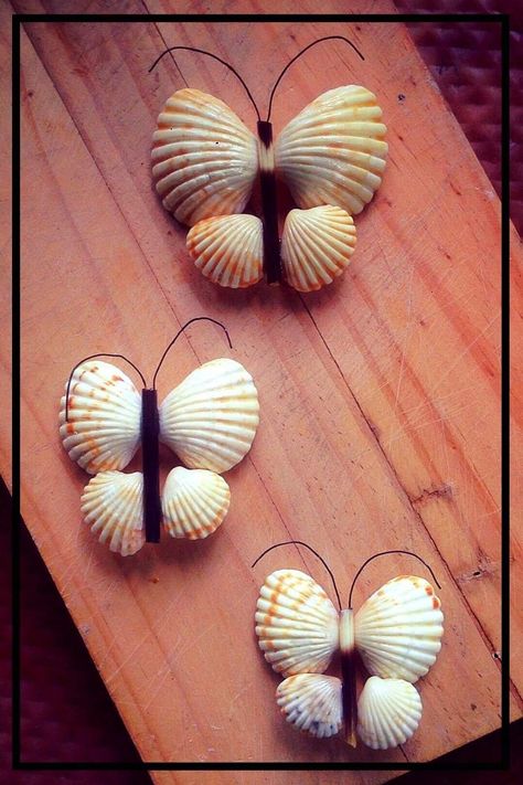 Ideas To Use Seashells, Broken Shell Crafts, Seashell Ideas, Seashell Art Diy, Sea Shells Diy, Shell Ideas, Art Coquillage, Seashell Projects, Shell Flowers