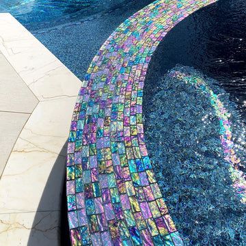 Waterline pool tile