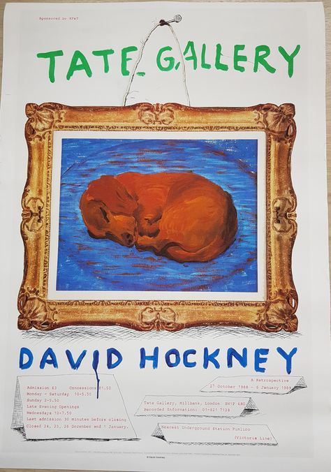 Tate Museum, Exhibition Museum, Tate Gallery, Museum Poster, David Hockney, Tate Modern, Modern Poster, Contemporary Modern Art, Exhibition Poster