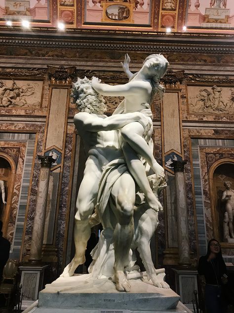 Hades And Persephone Statue, Hades Statue, Persephone Statue, Bernini Sculpture, Greek Artwork, Hades Aesthetic, Galleria Borghese, English Project, Gian Lorenzo Bernini