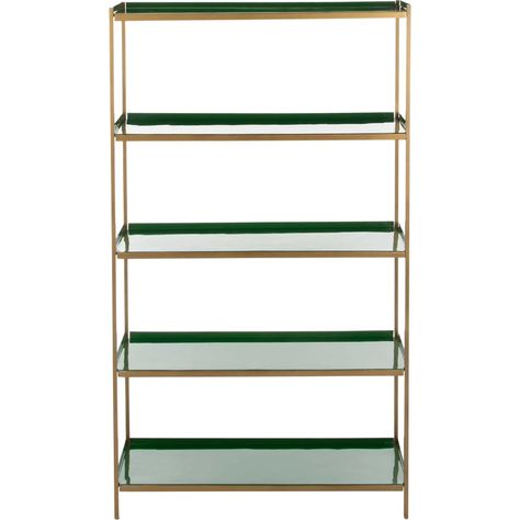 Bookcases - Froy.com Green Shelf, Tall Dark And Handsome, Green Shelves, Dark And Handsome, Contemporary Bookcase, Bookcases For Sale, Bookcase Styling, 5 Shelf Bookcase, Black Shelves