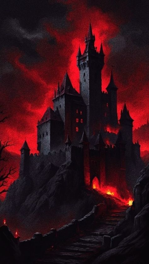 Gothic Castle Fantasy Art, Dark Fantasy Castle Art, Dark Gothic Fantasy Art, Dark Fantasy Illustration, Gothic Fantasy Art Landscape, Dark Fantasy Vampire, Dark Fantasy Castle, Dark Fantasy Wallpaper, Dark Fantasy Landscape