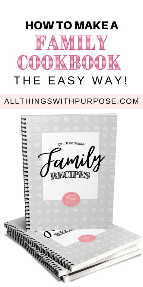 Make A Recipe Book Family Cookbooks, Diy Family Cookbook Ideas, How To Make A Family Recipe Book, Creating A Family Cookbook, Family Cookbook Ideas How To Make, Making A Cookbook Templates, Making A Family Cookbook, How To Make A Family Cookbook, Creating A Cookbook