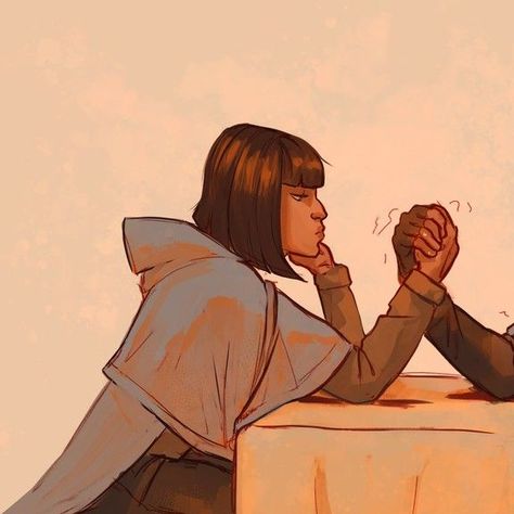 Io Kay on Instagram: "my beloved friend asked me to draw Cam and Pal arm wrestling ages ago, and I did it for her bday today~~ (kurisus on tumblr) (she's deliberately letting him struggle) . #thelockedtomb #gideontheninth #camillahect #palamedessextus #myart #digitalart #fanart #books #eernarts" Arm Wrestling Drawing, Arm Wrestling, I Did It, Art Stuff, On Tumblr, To Draw, Character Art, How To Draw Hands, Wrestling