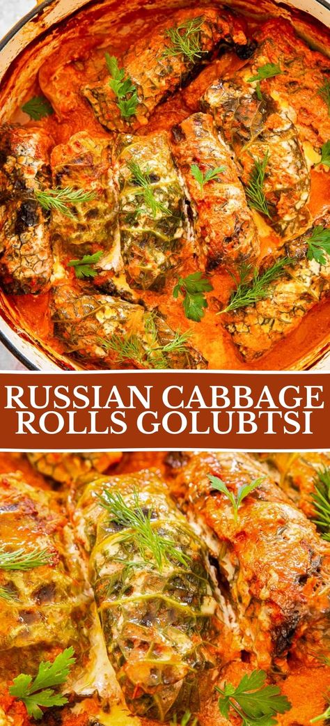 Making Cabbage, German Cabbage Rolls, Vikalinka Recipes, Beings Of Light, Rice And Vegetables, International Dishes, Cabbage Rolls Recipe, Stuffed Cabbage, Creamy Tomato Sauce