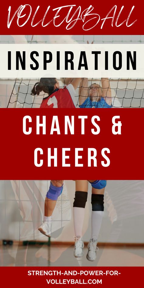 Inspiration Chants and Cheers Ace Volleyball Cheers, Cheer Team Huddle Chants, Volleyball Cheers And Chants, Volleyball Chants, Team Chants, Cheers And Chants, Volleyball Cheers, Team Word, Volleyball Posters