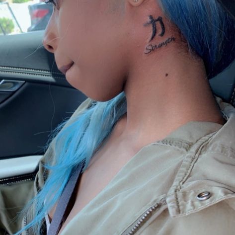 @tattooideas123  Strength tattoo on my neck ..   #simpletattoos #tattooideas #girlytattoos #necktattoo Strength Tattoo, Simple Tattoo, Girly Tattoos, Neck Tattoo, Ear Tattoo, Simple Tattoos, Behind Ear Tattoo, Fish Tattoos, Jesus Fish Tattoo