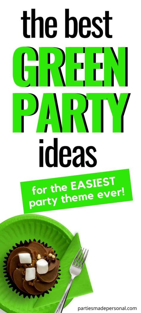 Best green party theme ideas. You'll love these green themed birthday party ideas that would also work for other special occasions. Green party ideas for adults and kids. Green Color Theme Party, Color Party Ideas For Adults Green Food, Color Theme Party Ideas For Adults Green, Color Themed Party Food Green, Color Party Green Food, Color Party Green Ideas, Color Party Ideas For Adults Green, Green Color Party Food Ideas, Green Food Ideas For Color Party