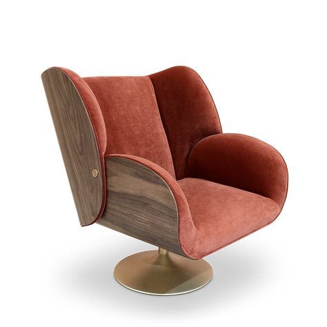 Virginia Armchair | Essential Home | Mid Century Furniture Mid Century Modern Fashion, Home Mid Century, Mid Century Modern Armchair, Italian Mid Century Modern, Luxury Furniture Brands, Design Apartment, Smart Furniture, Modern Armchair, Fabric Armchairs