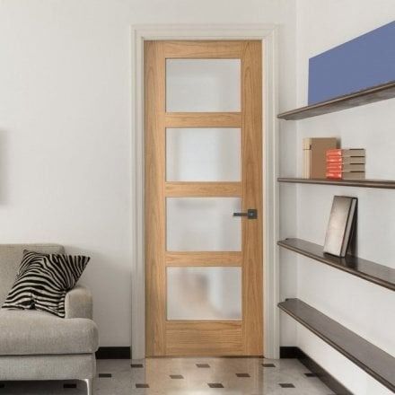 Internal Glazed Doors | Glass Interior Doors | Leader Doors Scandinavian Doors, Liberty Doors, Leader Doors, House Hallway, Internal Glazed Doors, Internal Oak Doors, Modern Porch, Fire Door, Greek House