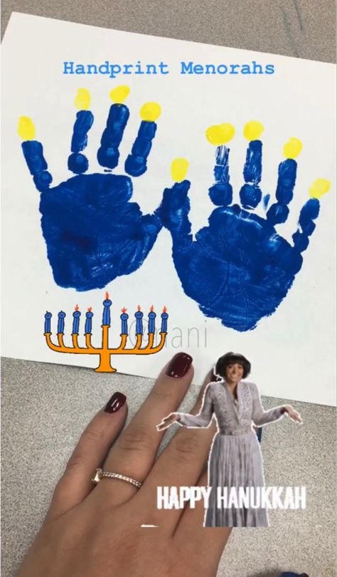 Hanukkah Activities For Preschoolers, Hanukkah Gifts For Parents From Kids, Kwanzaa Crafts For Infants, Menorah Handprint Craft, Hannukah Lesson Plan Preschool, Kwanza Art For Toddlers, Handprint Menorah Craft, Hanakkuh Crafts For Toddlers, Hanukkah Projects For Kids